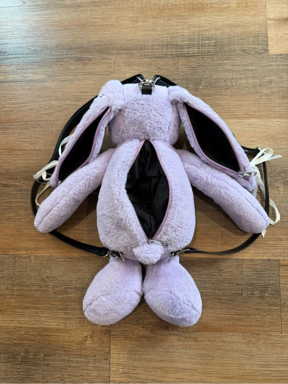 Dolls Kill Lavender Plush Bunny Backpack